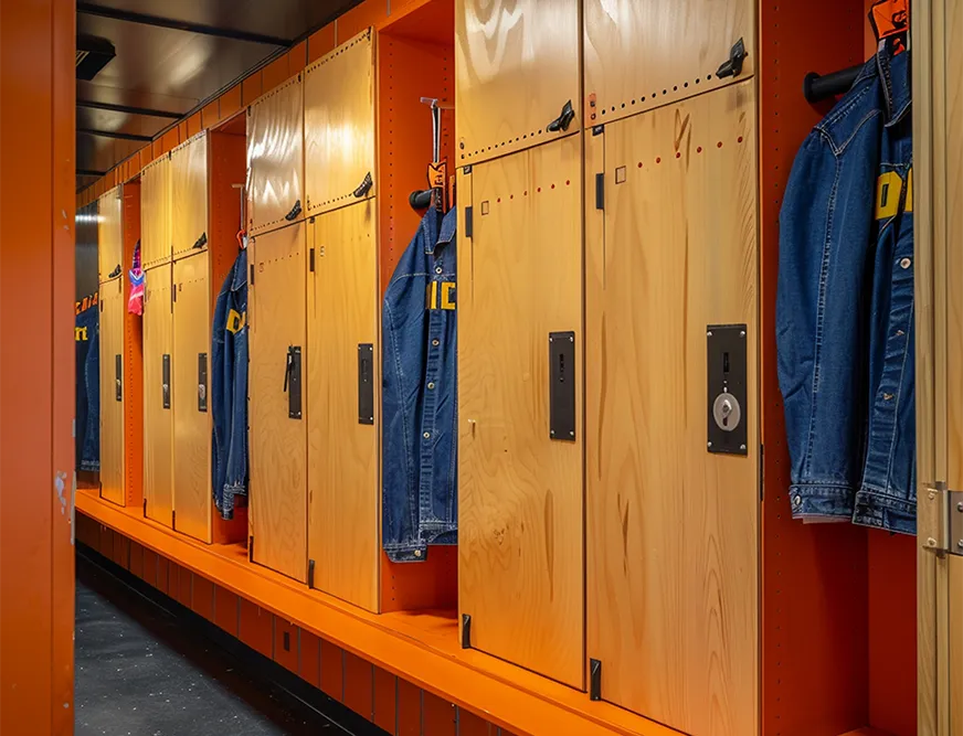 Mobilier de vestiaires et casiers sécurisés