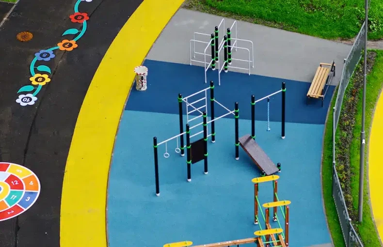 Jeux thermocollés ludiques et éducatifs pour cour d’école