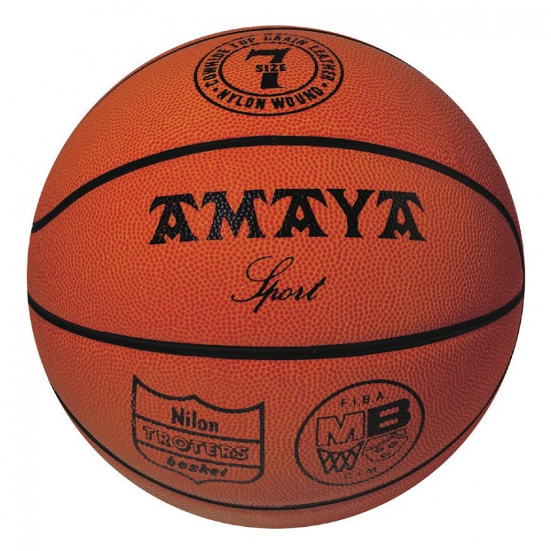 BALLON DE BASKETBALL CUIR - TAILLE 7