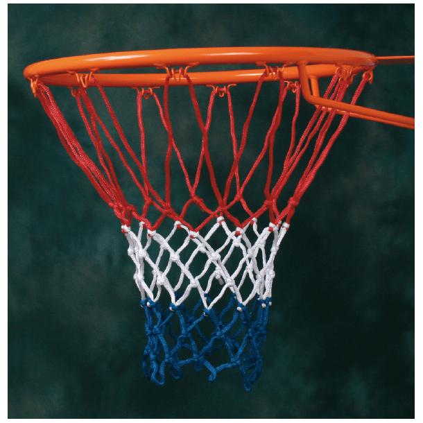 FILET DE BASKETBALL TRICOLORE - SCOLAIRE 4 MM