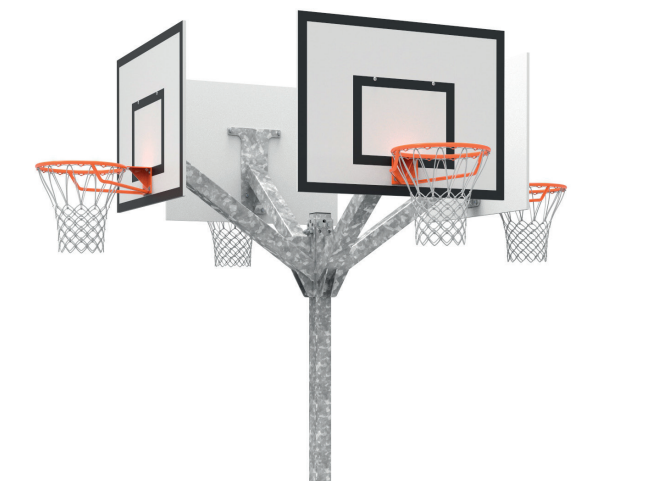 TOUR DE BASKETBALL 4 TETES 3,05 M - METALUPLAST