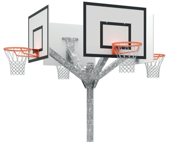 TOUR DE BASKETBALL 4 TETES 2,60 M - METALUPLAST