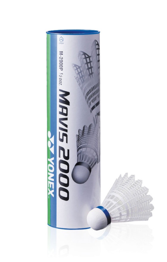 VOLANTS DE BADMINTON MAVIS 2000 BLANC - YONEX