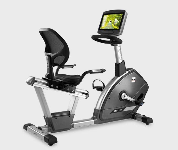 VÉLO SEMI-ALLONGÉ INERTIA H775 LED ARGENT - BH FITNESS