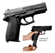 PISTOLET CAOUTCHOUC TYPE SIG SAUER - METALBOXE