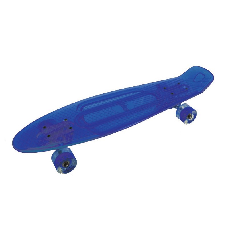 SKATEBOARD SCOLAIRE TRANSPARENT 72 CM