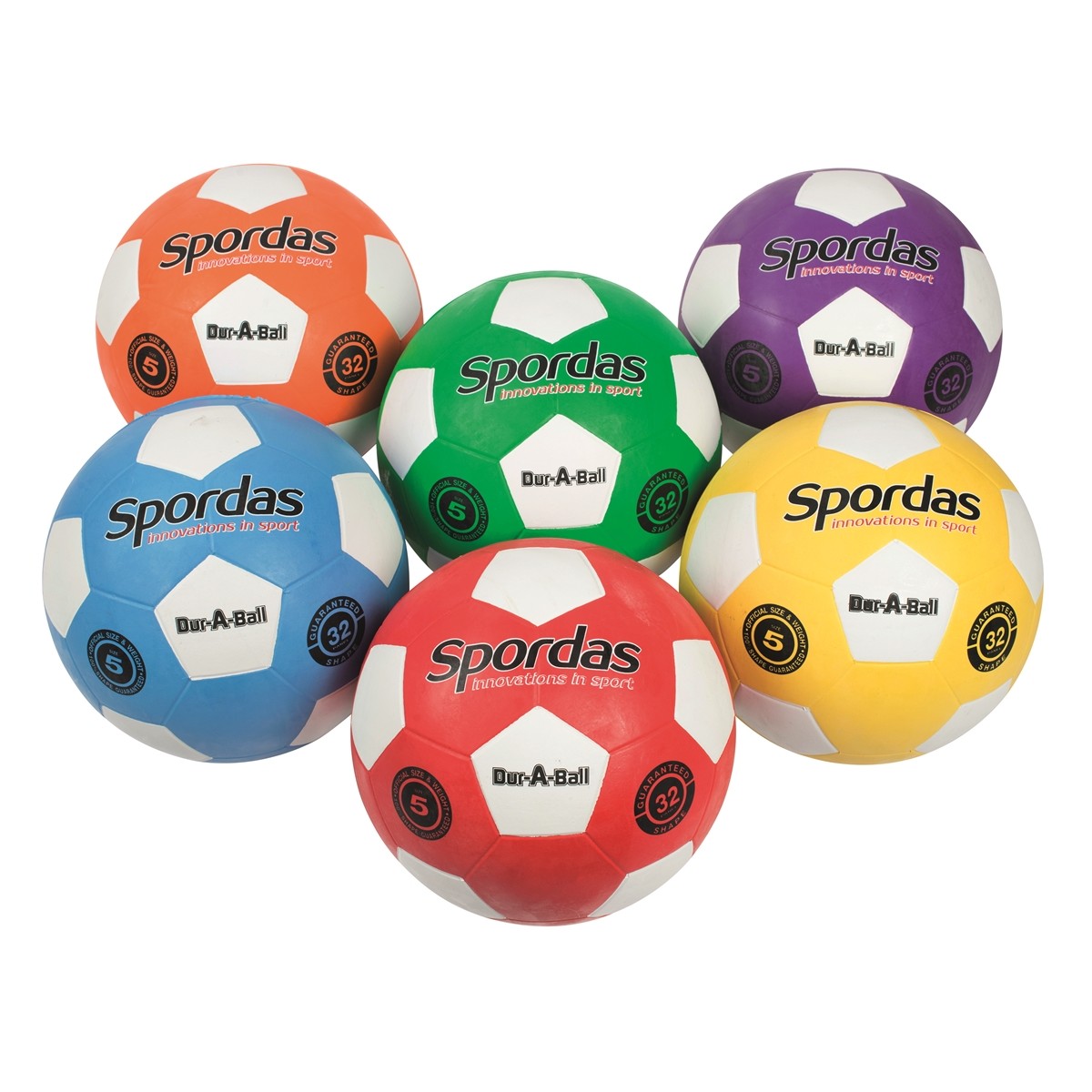 LOT DE 6 BALLONS DE FOOTBALL - MEGAFORM