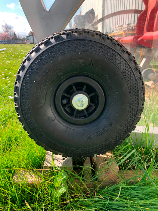 JEU DE 2 ROUES DE TRANSPORT POUR ABRI - METALUPLAST