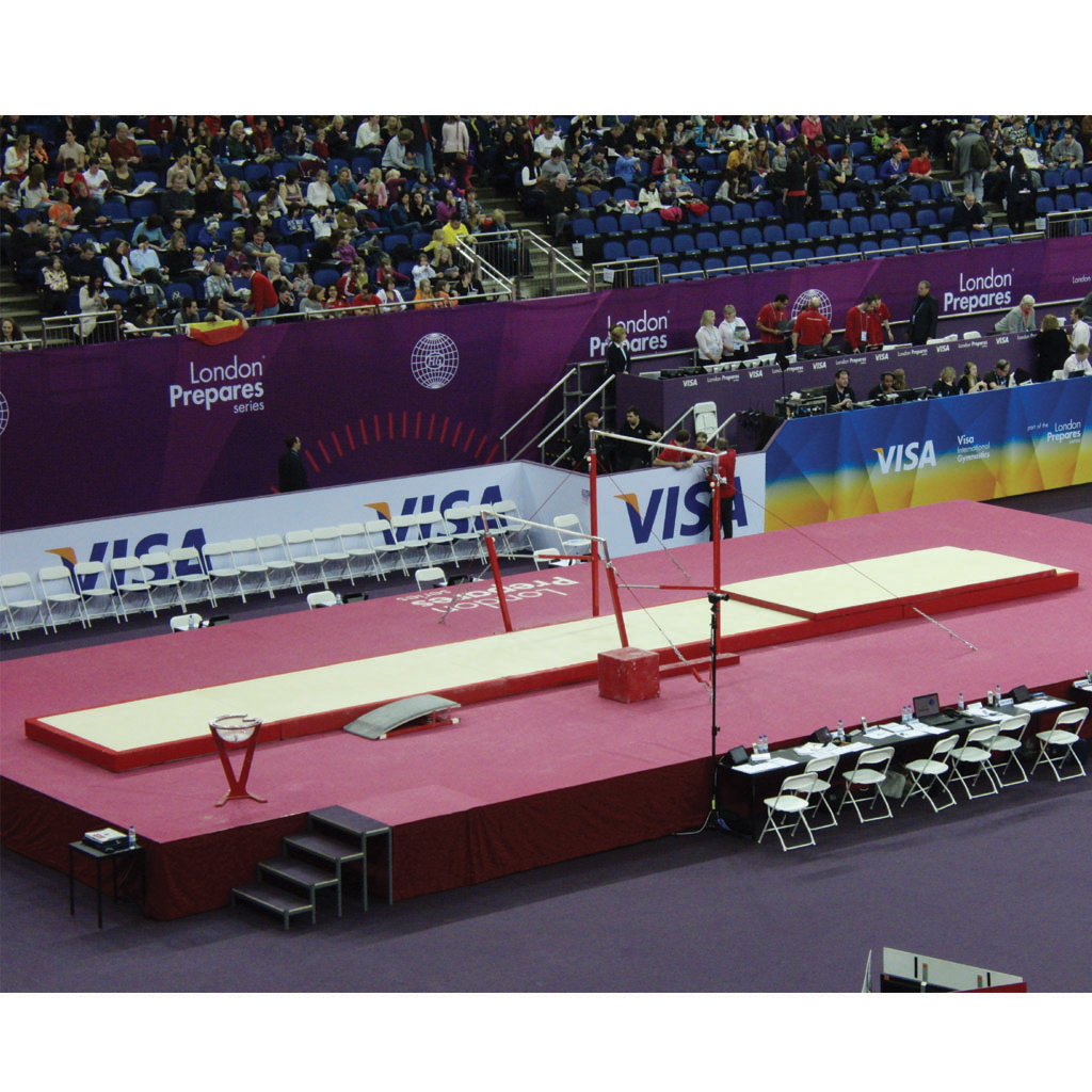 ENSEMBLE DE TAPIS POUR BARRES ASYMETRIQUES DE COMPETITION « LONDON » AVEC SUR-TAPIS - FIG - GYMNOVA