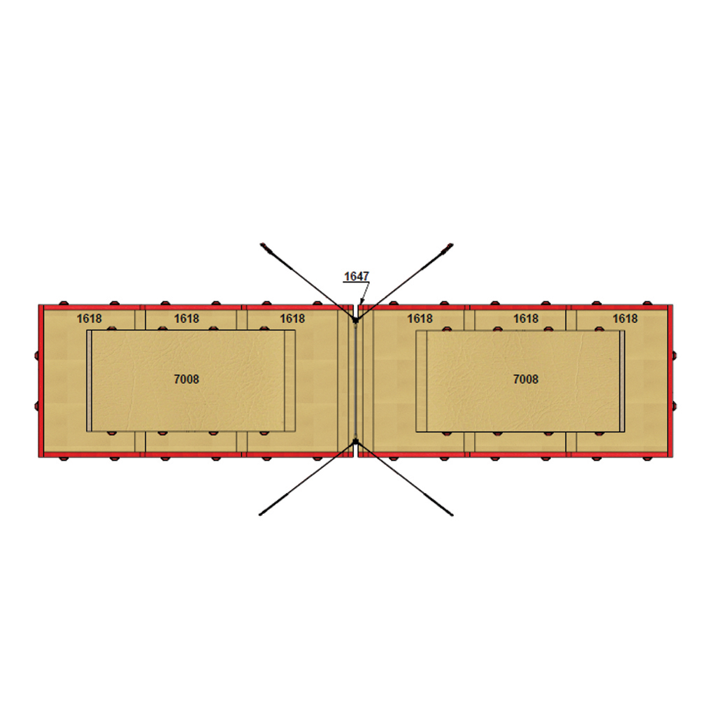 ENSEMBLE DE TAPIS POUR BARRE FIXE DE COMPETITION « LONDON » AVEC SUR-TAPIS - FIG - GYMNOVA