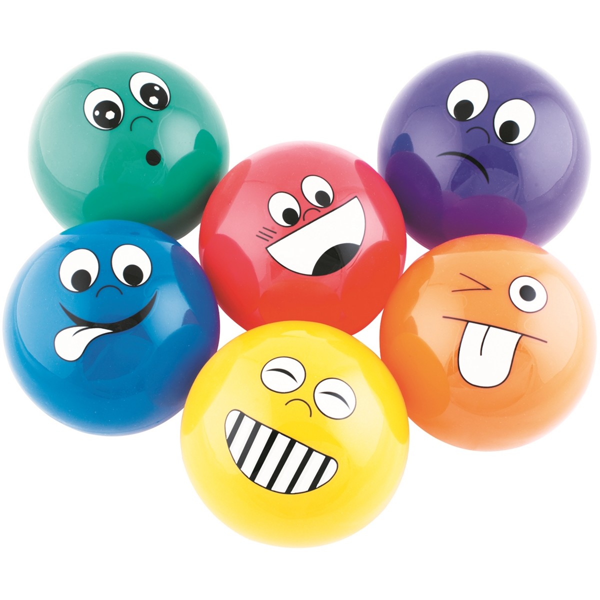 LOT DE 6 PETITES BALLES EMOTIONS - MEGAFORM