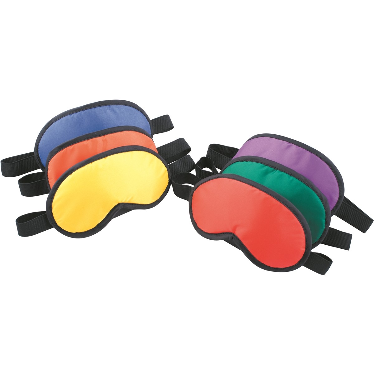 LOT DE 6 MASQUES COLORES EN TISSU - MEGAFORM