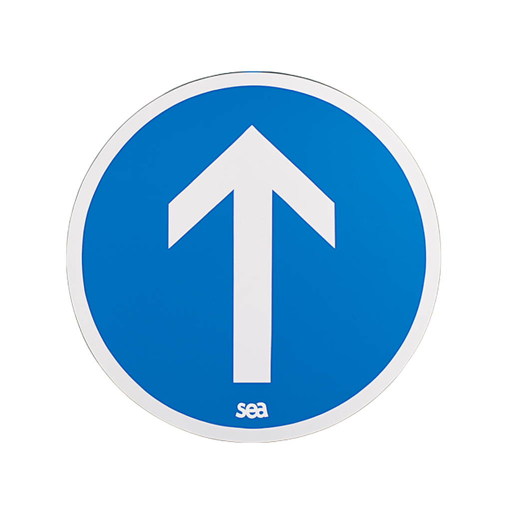 PANNEAU SÉCURITÉ ROUTIÈRE - ALLER TOUT DROIT 