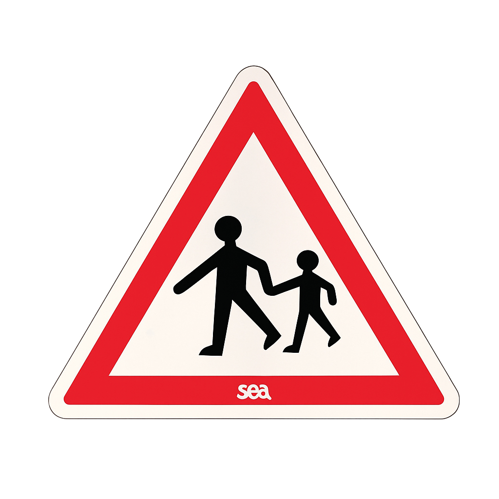PANNEAU SÉCURITÉ ROUTIÈRE - ENFANTS 