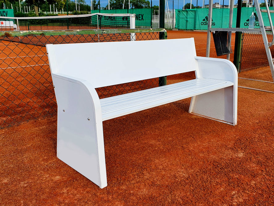 BANC PUBLICITAIRE EN ACIER ELECTROZINGUE - CARRINGTON