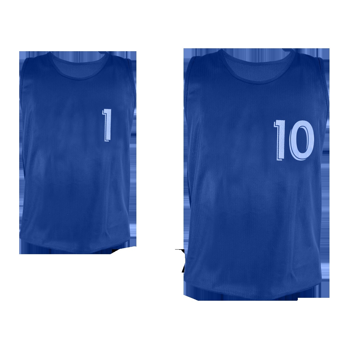 LOT DE CHASUBLES NUMEROTEES DE 1 A 10