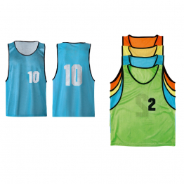 LOT DE CHASUBLES NUMEROTEES DE 1 A 10