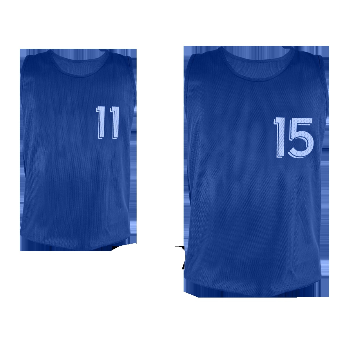 LOT DE CHASUBLES NUMEROTEES DE 11 A 15