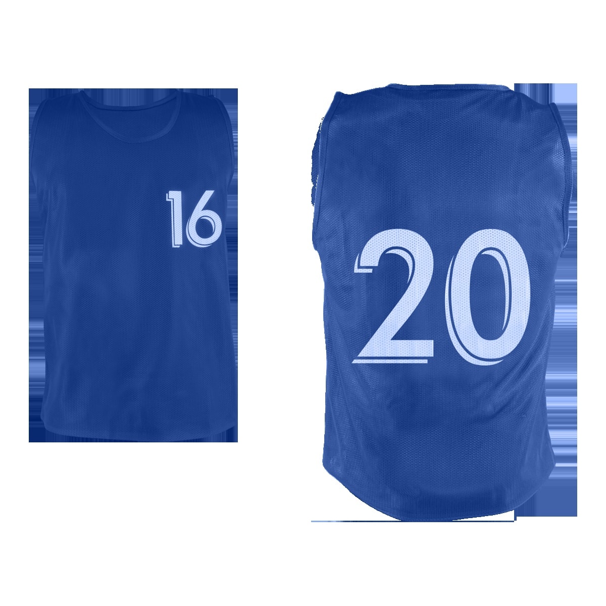 LOT DE CHASUBLES NUMEROTEES DE 16 A 20