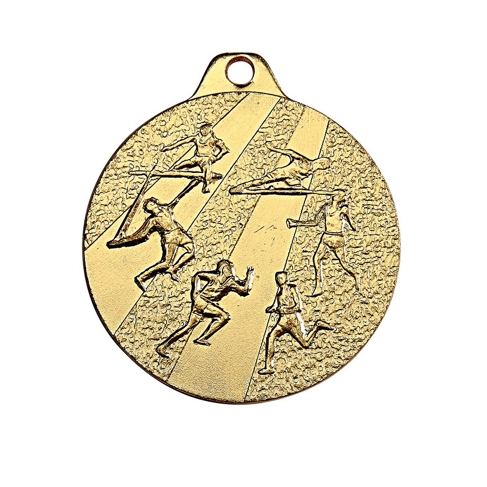 MEDAILLE FRAPPEE OR 32 MM ATHLETISME MF3011