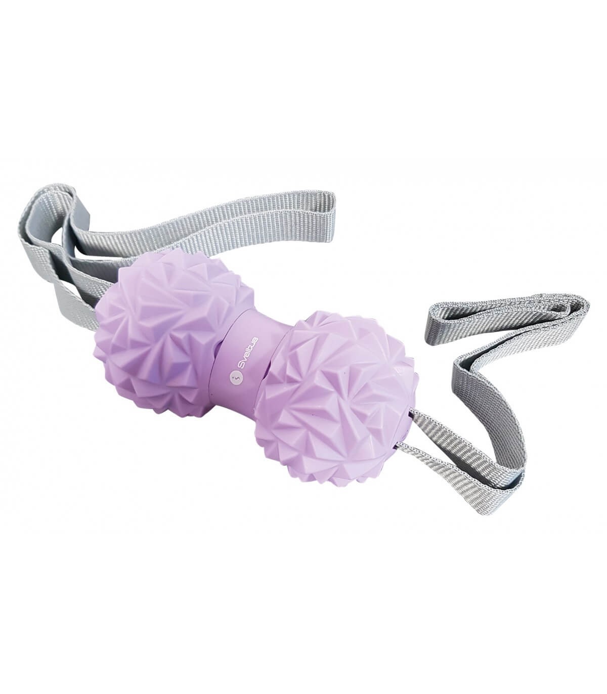 BALLE DE MASSAGE DOUBLE MAUVE + SANGLE - SVELTUS