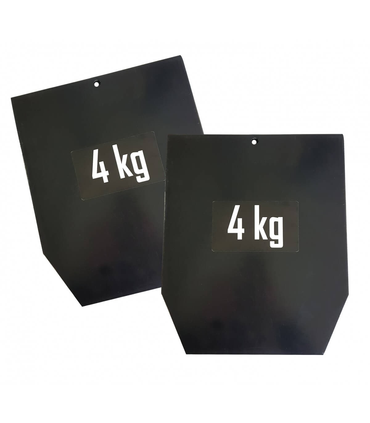 PAIRE DE PLAQUES ACIER POUR GILET PRO 4 KG - SVELTUS