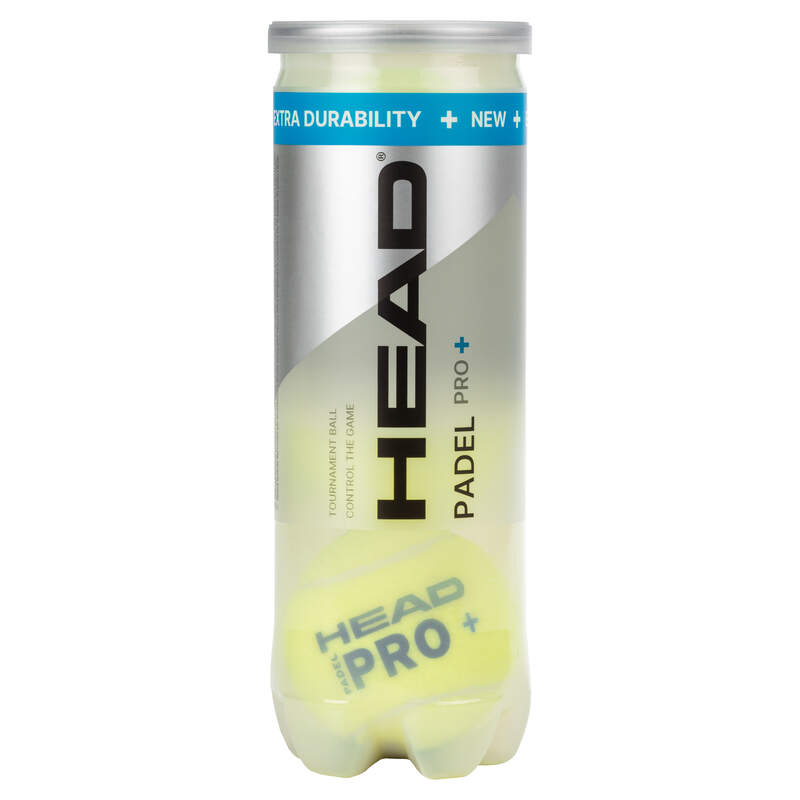 TUBE DE 3 BALLES DE PADEL PRO + - HEAD