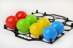 SET DE 8 BOULES DE PETANQUE + BOUCHON