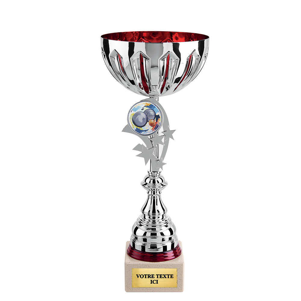 COUPE CLASSIQUE ARGENT / ROUGE - CP5245A