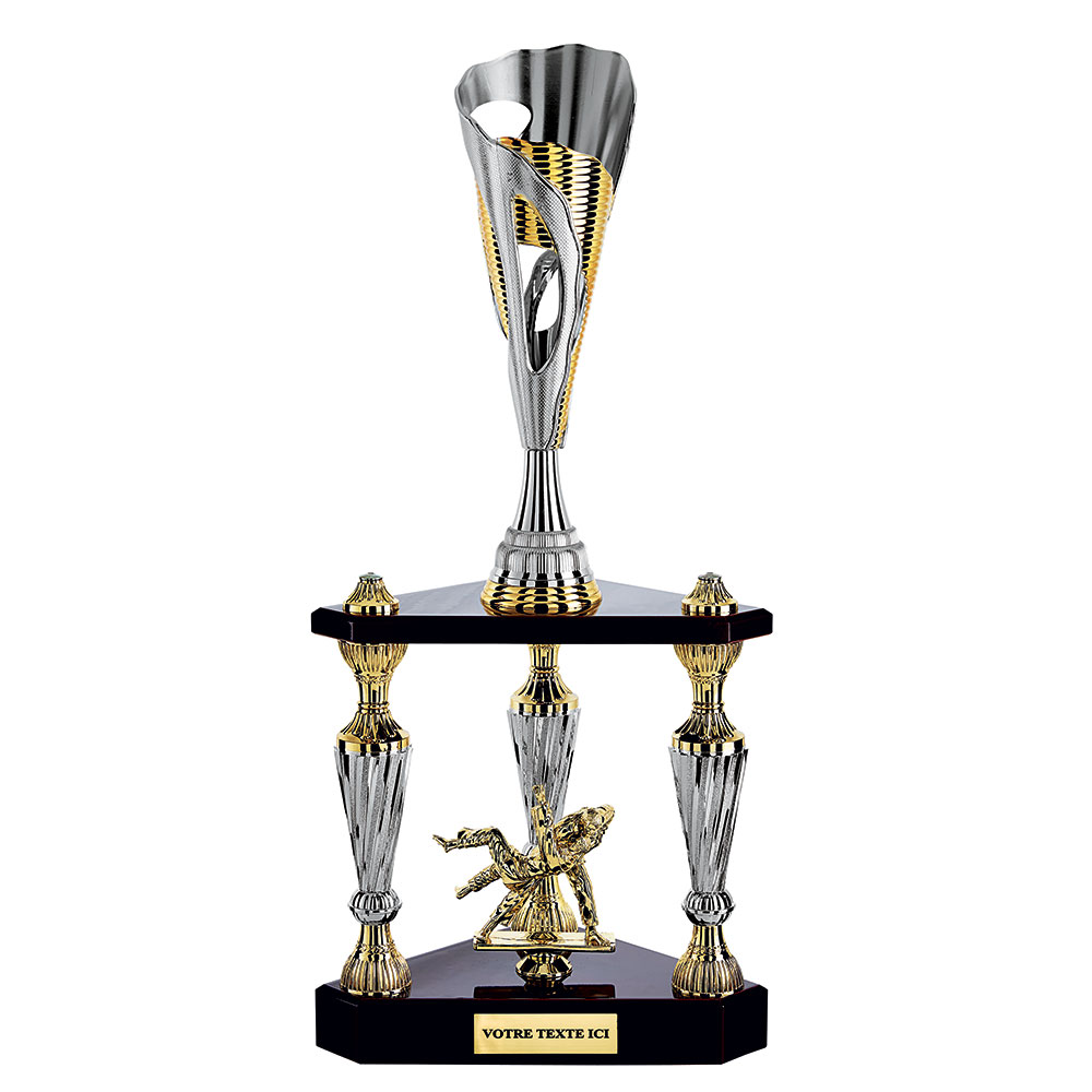 TROPHÉE COLONNE ARGENT / OR 61 CM - CP5306