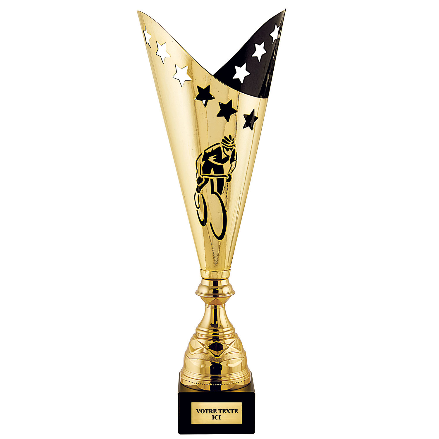 COUPE DISCIPLINE CYCLISME OR / NOIR 42 CM - CP5319