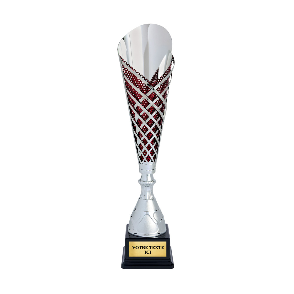 COUPE CLASSIQUE ARGENT / ROUGE - CP5363A