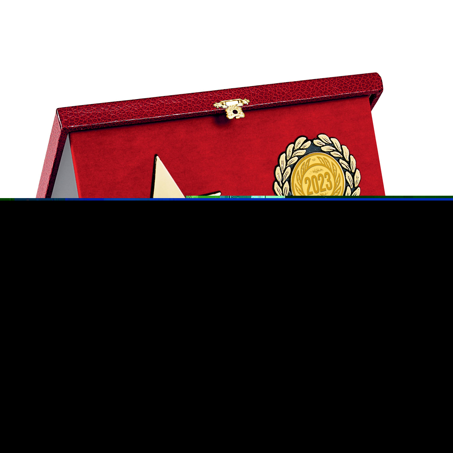 ECRIN AVEC DÉCOR ROUGE 180 X 140 MM - ER4701