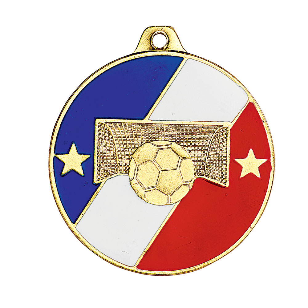 MÉDAILLE FRAPPÉE OR FRANCE FOOTBALL 50 MM - M266