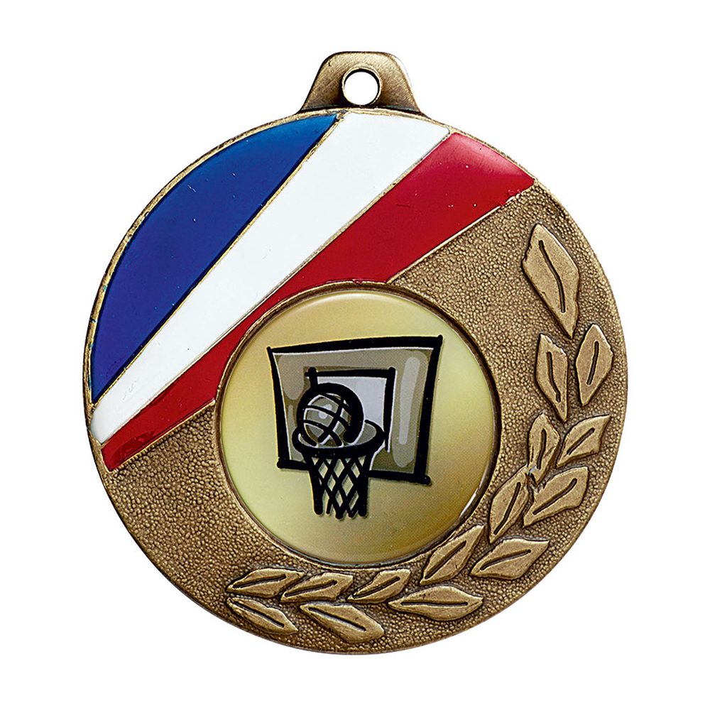 MÉDAILLE PORTE-CENTRE ZAMAK FRANCE 50 MM - M515