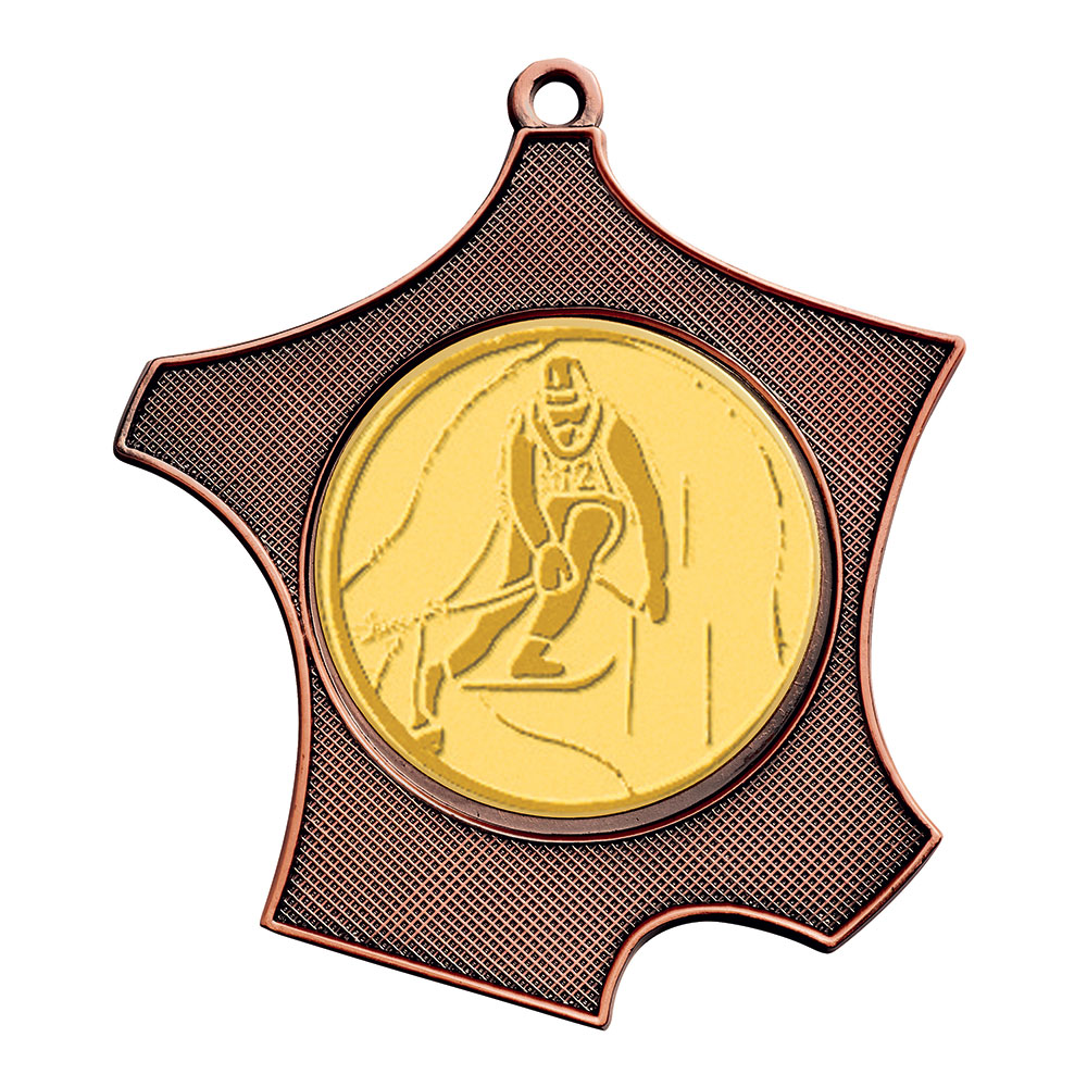MÉDAILLE PORTE-CENTRE ZAMAK 80 X 27 MM - M760