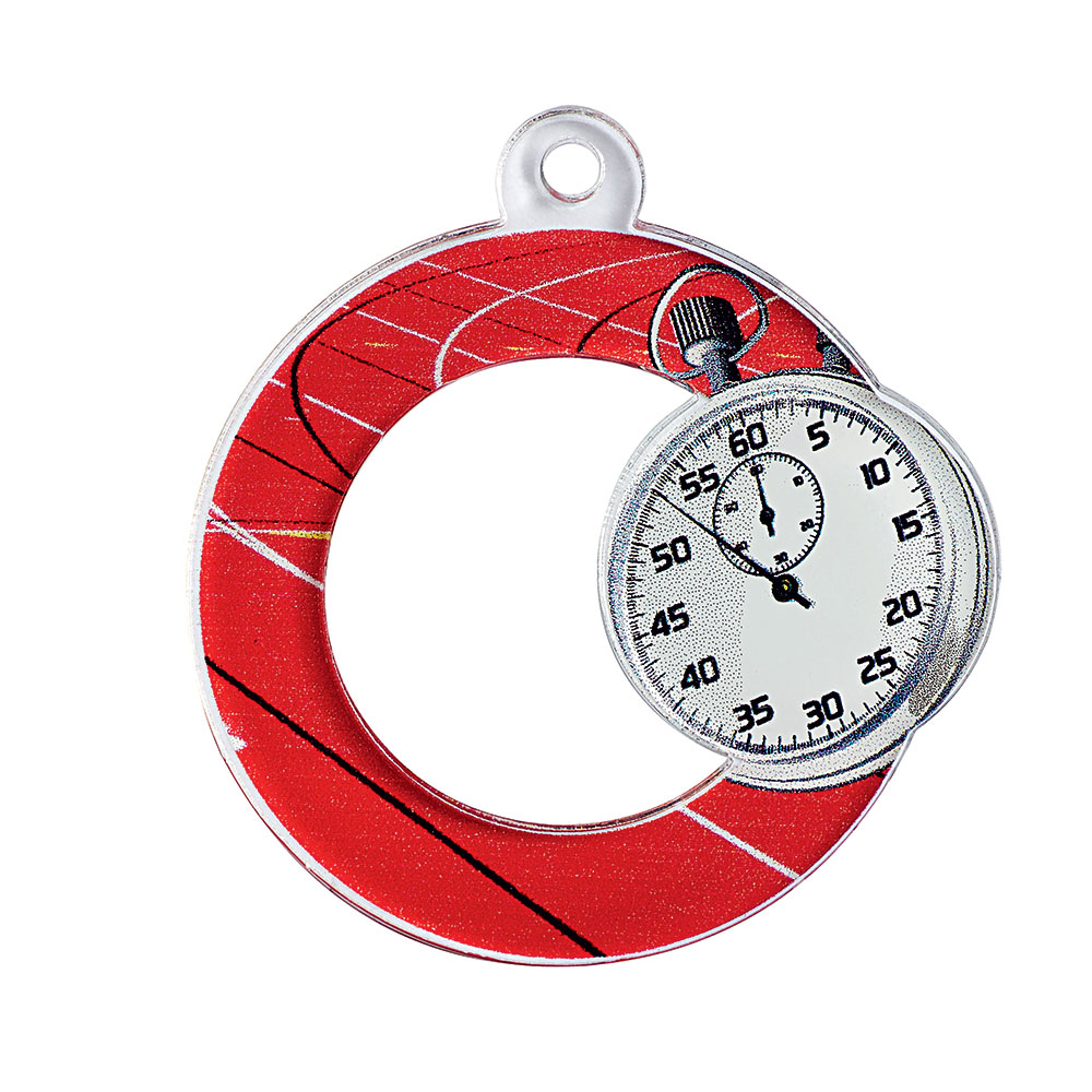 MÉDAILLE ACRYLIQUE ATHLÉTISME 50 MM - MAN03