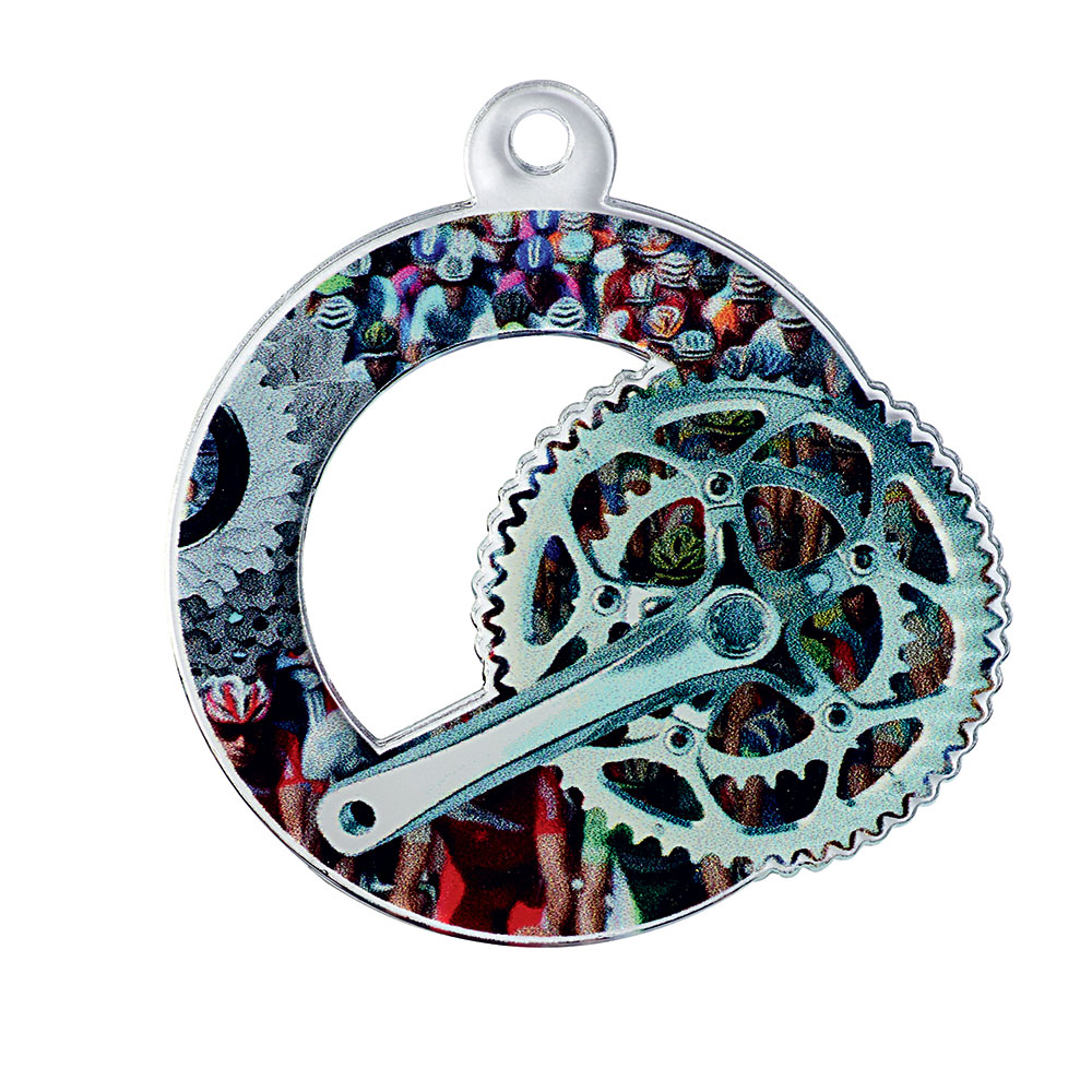 MÉDAILLE ACRYLIQUE VÉLO 50 MM - MAN04