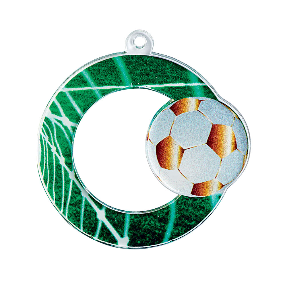 MÉDAILLE ACRYLIQUE FOOTBALL 50 MM - MAN05