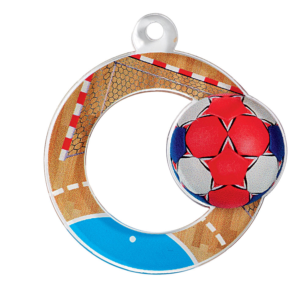 MÉDAILLE ACRYLIQUE HANDBALL 50 MM - MAN07