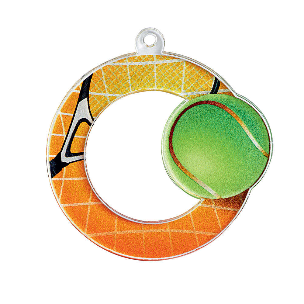 MÉDAILLE ACRYLIQUE TENNIS 50 MM - MAN11