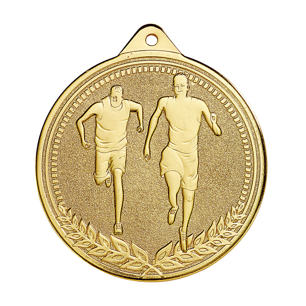 MÉDAILLE FRAPPÉE OR RUNNING 70 MM - MF01