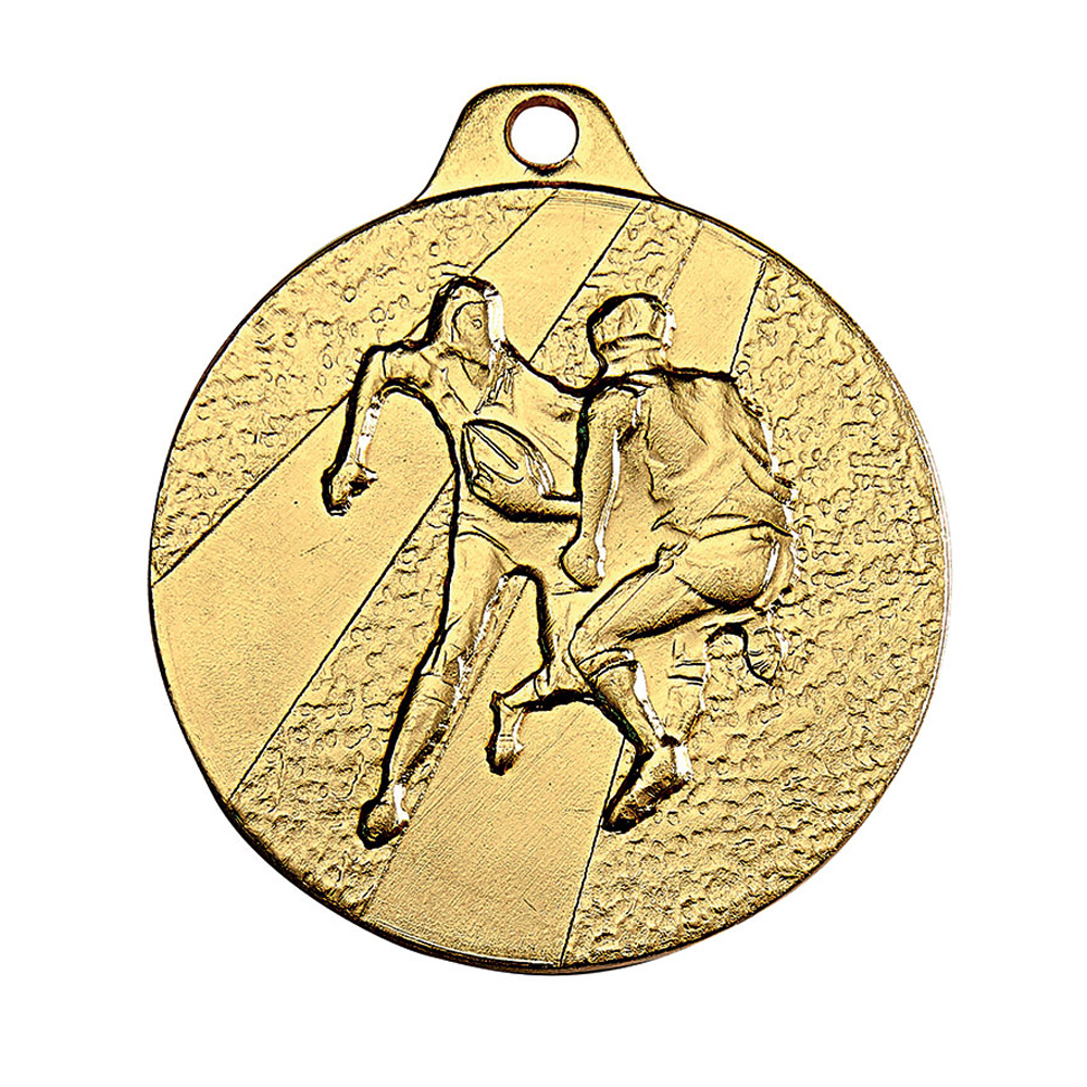 MÉDAILLE FRAPPÉE OR RUGBY 32 MM - MF3016