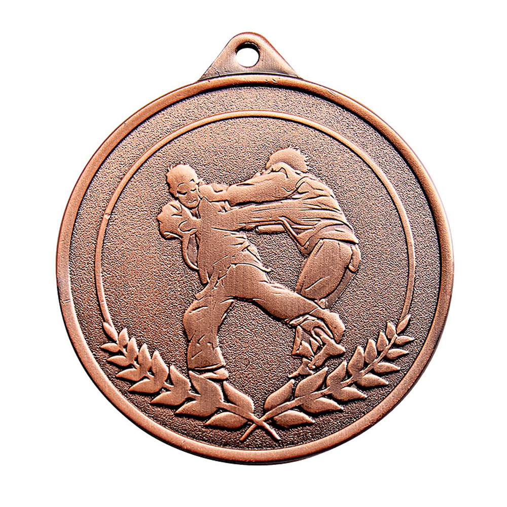MÉDAILLE FRAPPÉE BRONZE JUDO 50 MM - MF5012
