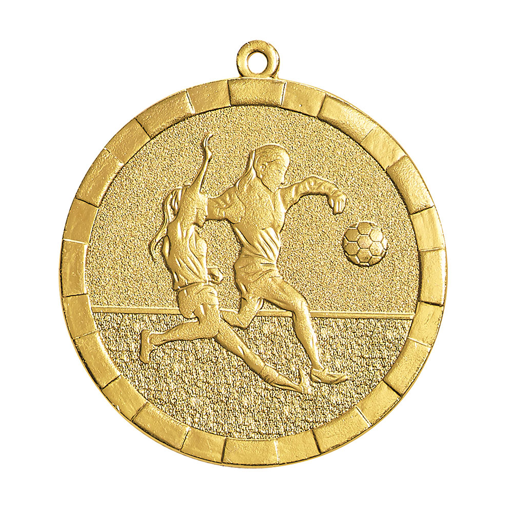 MÉDAILLE FRAPPÉE OR FOOTBALL 50 MM - MF55