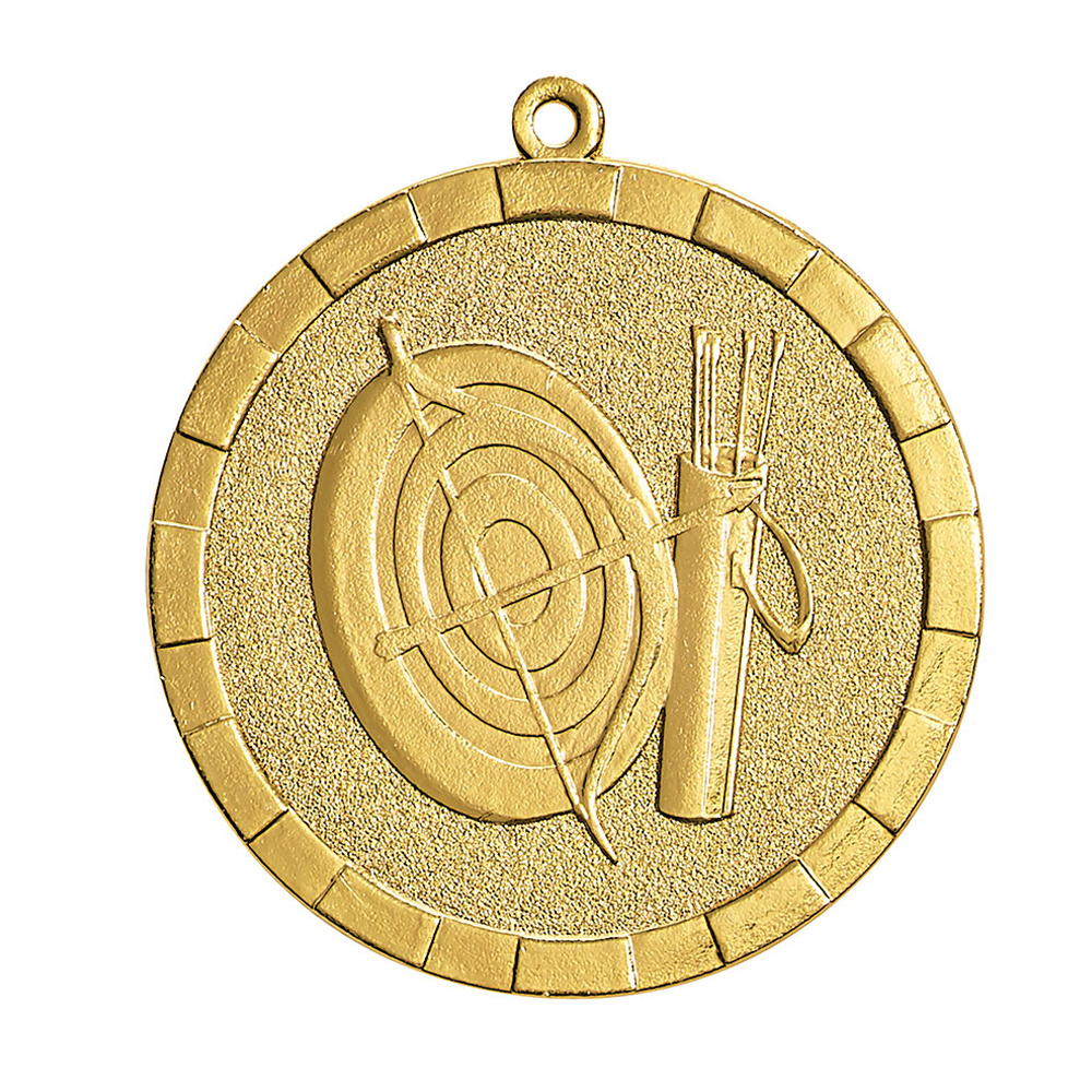 MÉDAILLE FRAPPÉE OR TIR À L'ARC 50 MM - MF62