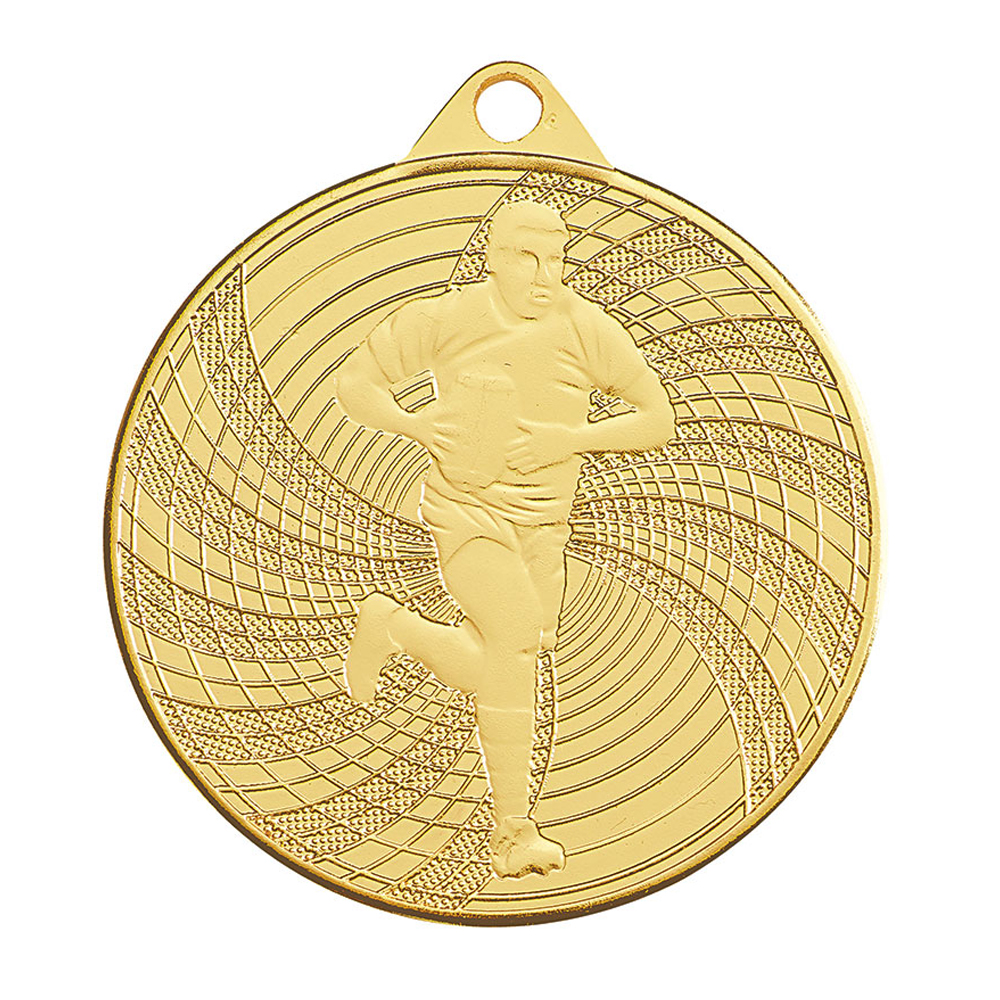 MÉDAILLE FRAPPÉE OR RUGBY 50 MM - MF70