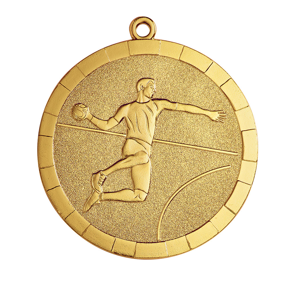 MÉDAILLE FRAPPÉE OR HANDBALL 50 MM - MF75
