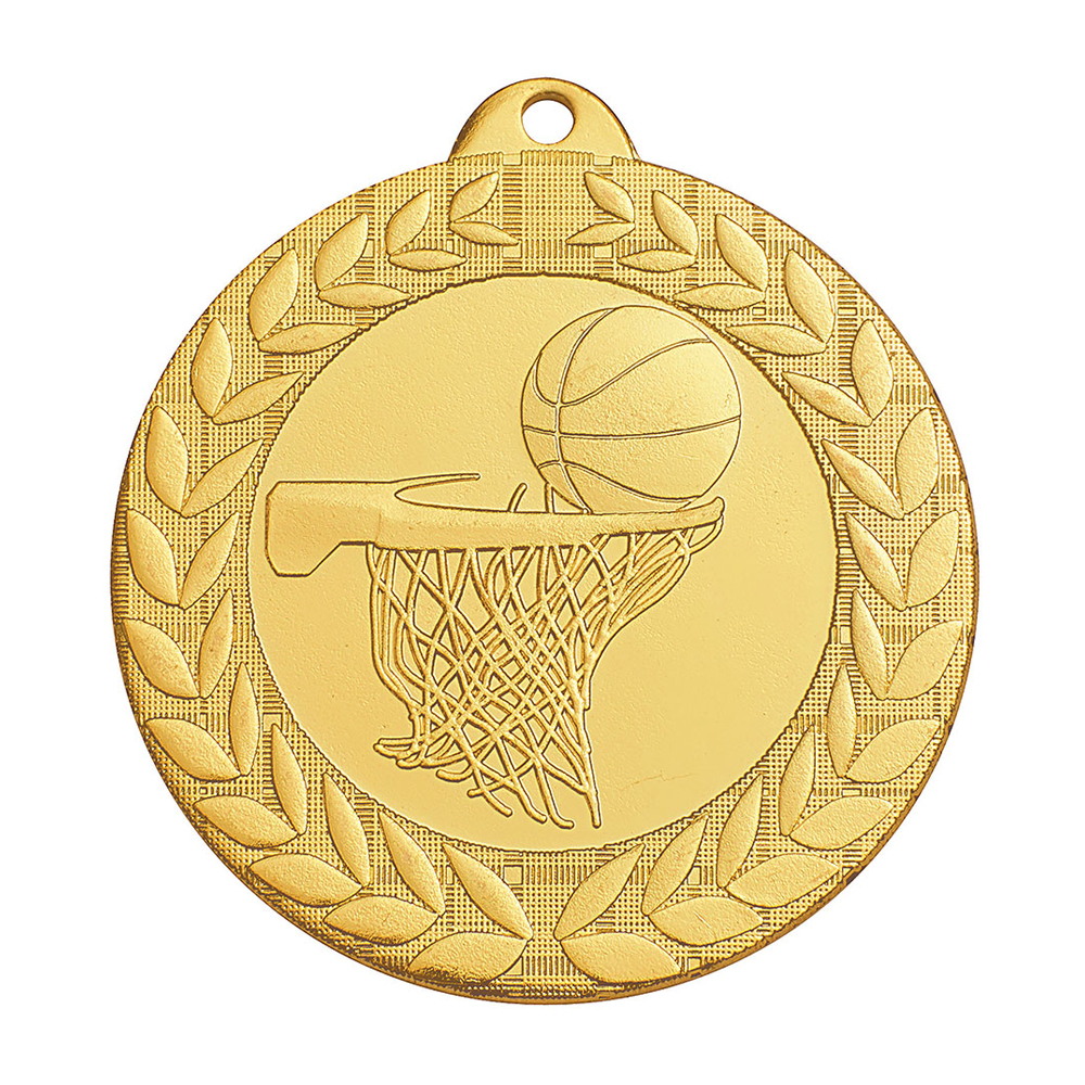 MÉDAILLE FRAPPÉE OR BASKETBALL 50 MM - MF80