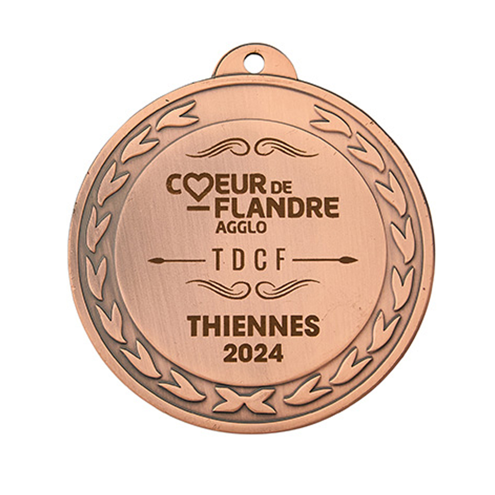 MÉDAILLE FRAPPÉE PERSONNALISABLE 70 MM - MP70